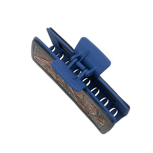 Sage Serenade Hair Comb Clip: Black & White
