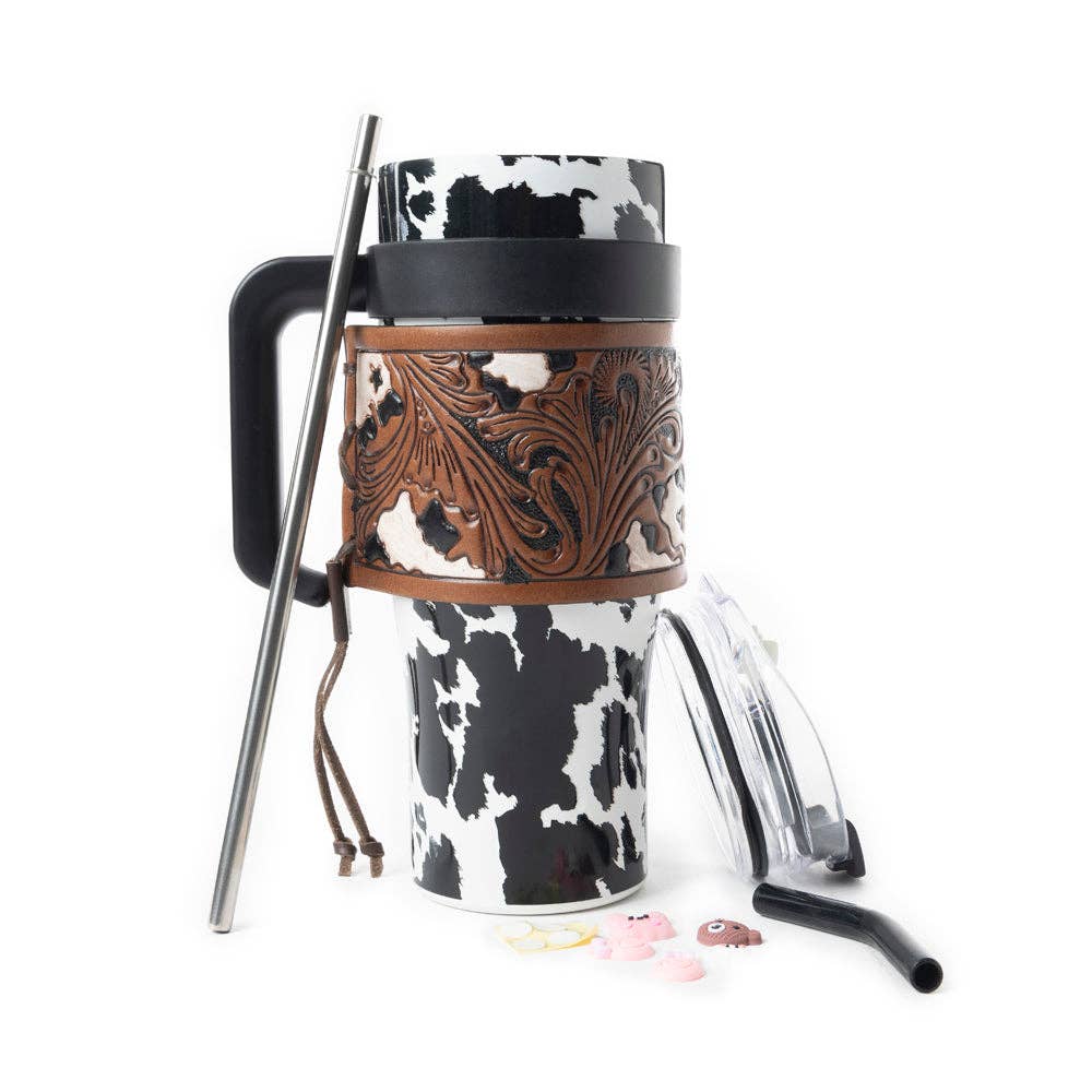 Wide Wyoming Tumbler In Black and White: WITH TOOLING