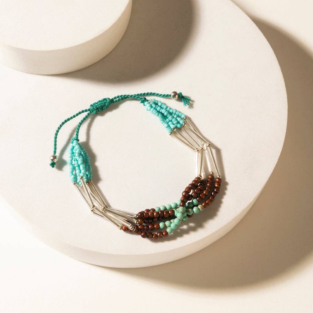 Rustler's Love Beaded Bracelet in Rover Mesa: Rover Mesa
