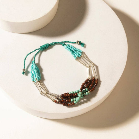 Rustler's Love Beaded Bracelet in Rover Mesa: Rover Mesa