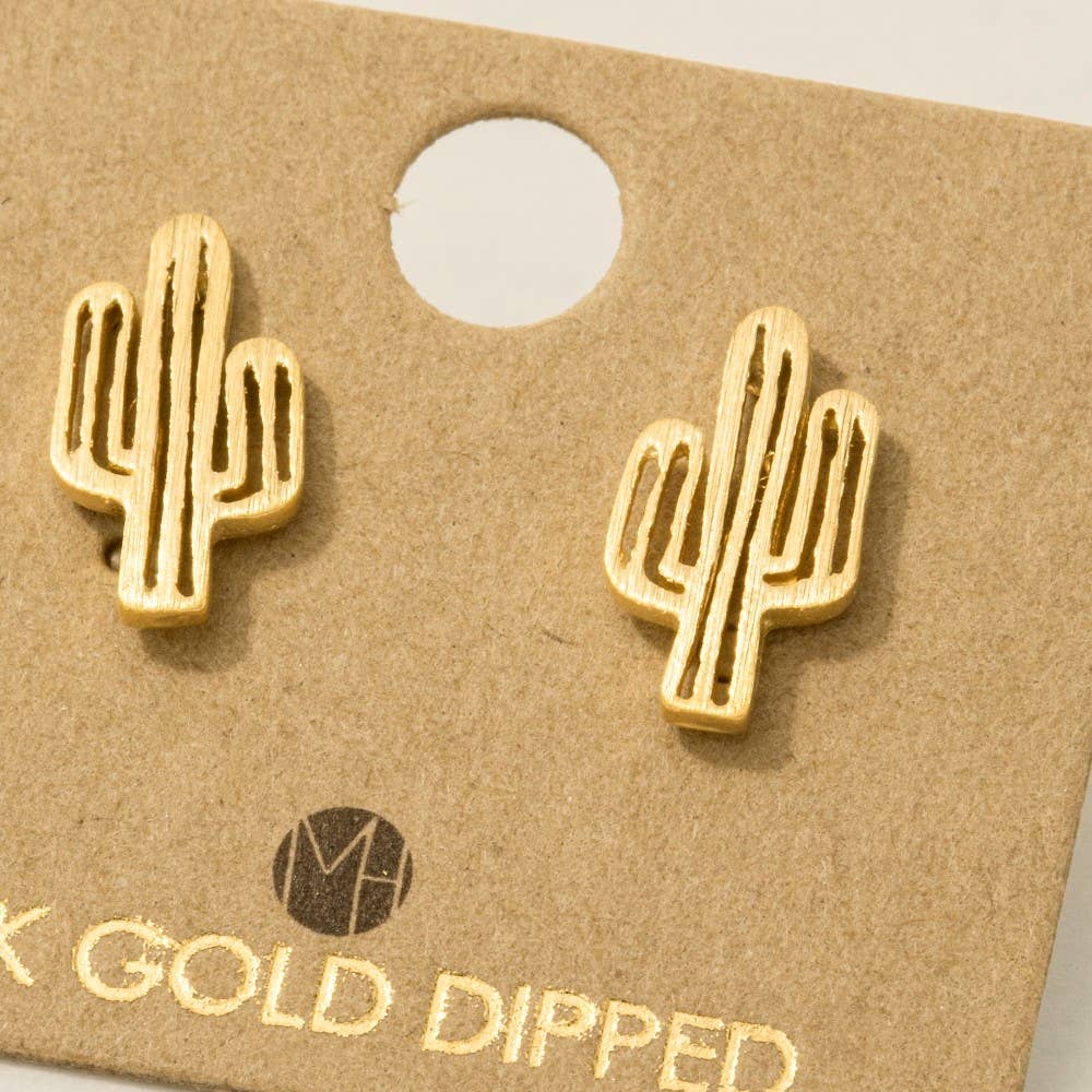 Desert Cactus Stud Earrings: G