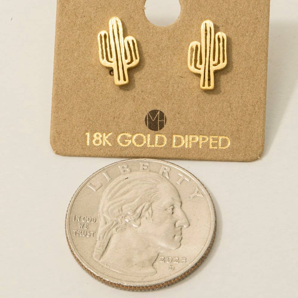 Desert Cactus Stud Earrings: G