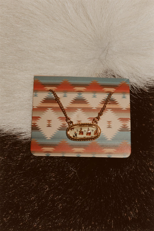 Rodeo Boys Western Gold Necklace