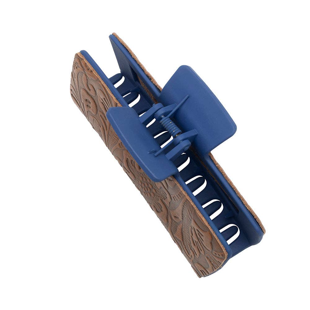 Sage Serenade Hair Comb Clip: Black & White