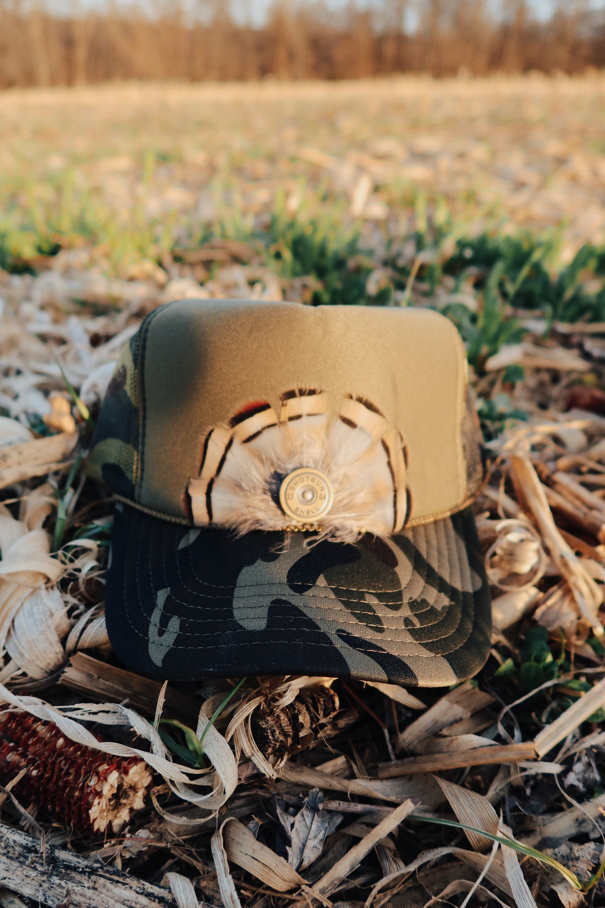 Backwoods Brass Trucker Hat
