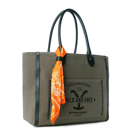 Yellowstone Velorra Ash Weekender Bag with Scarf: Ash