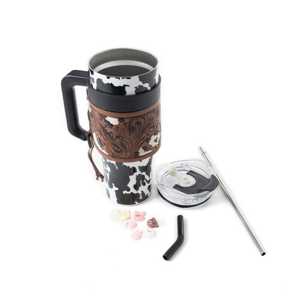 Wide Wyoming Tumbler In Black and White: WITH TOOLING