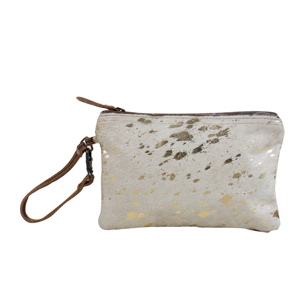 Golden Snow Hairon Pouch