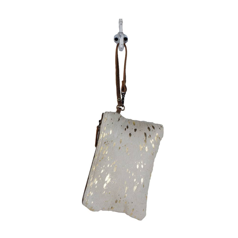 Golden Snow Hairon Pouch