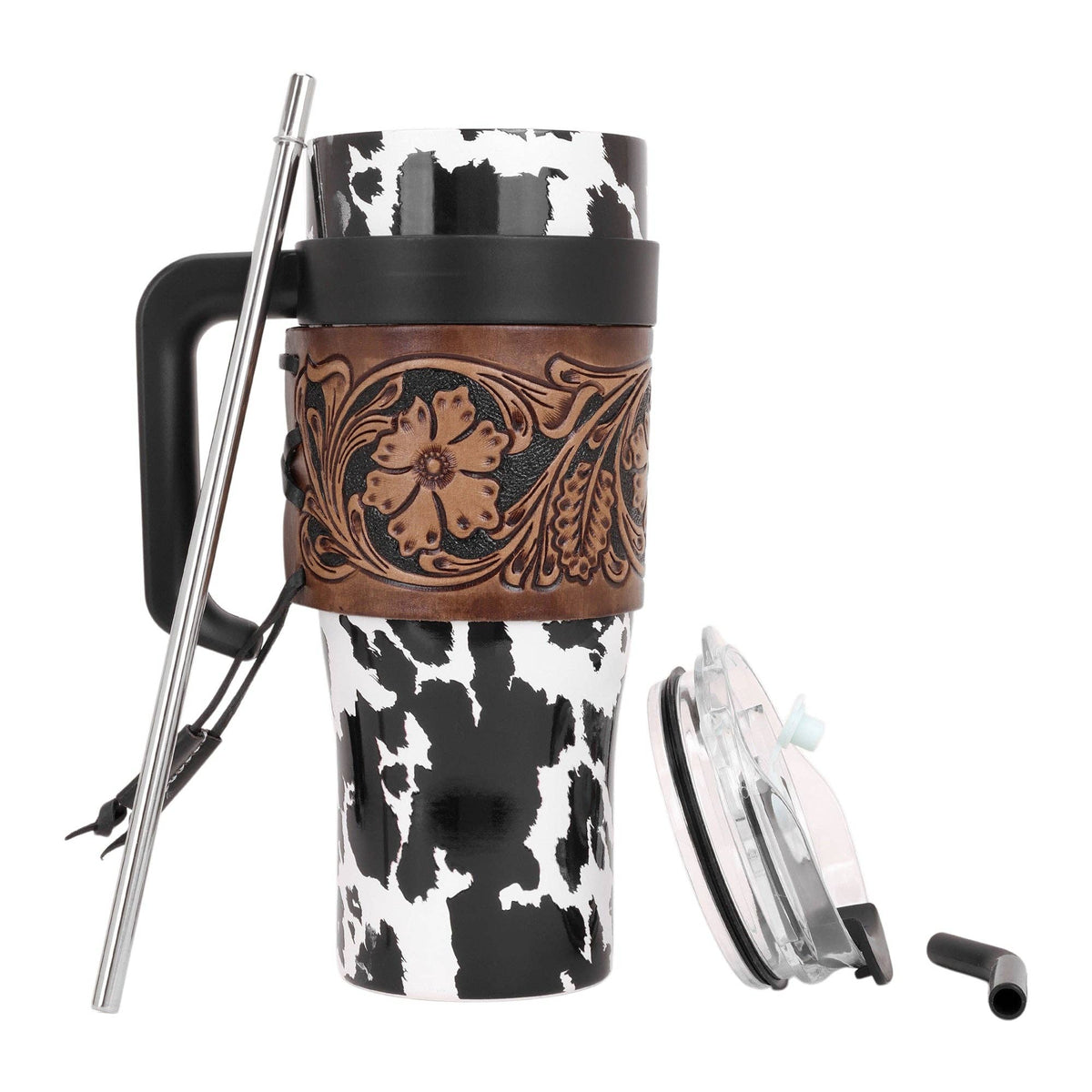 Wide Wyoming Tumbler In Black and White: WITHOUT TOOLING