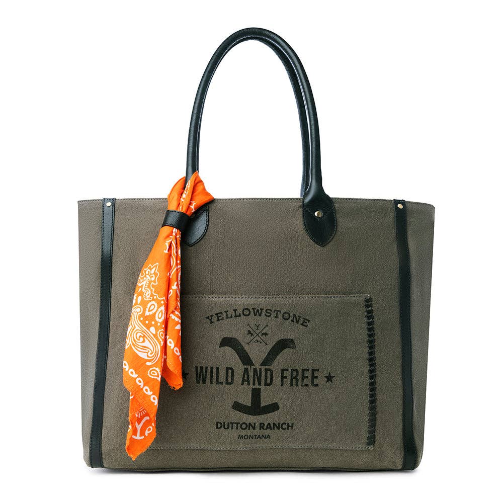 Yellowstone Velorra Ash Weekender Bag with Scarf: Ash