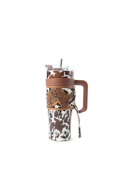 Wide Wyoming Tumbler In Brown and White: WITHOUT TOOLING