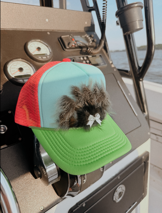 Coastal Feather Trucker Hat