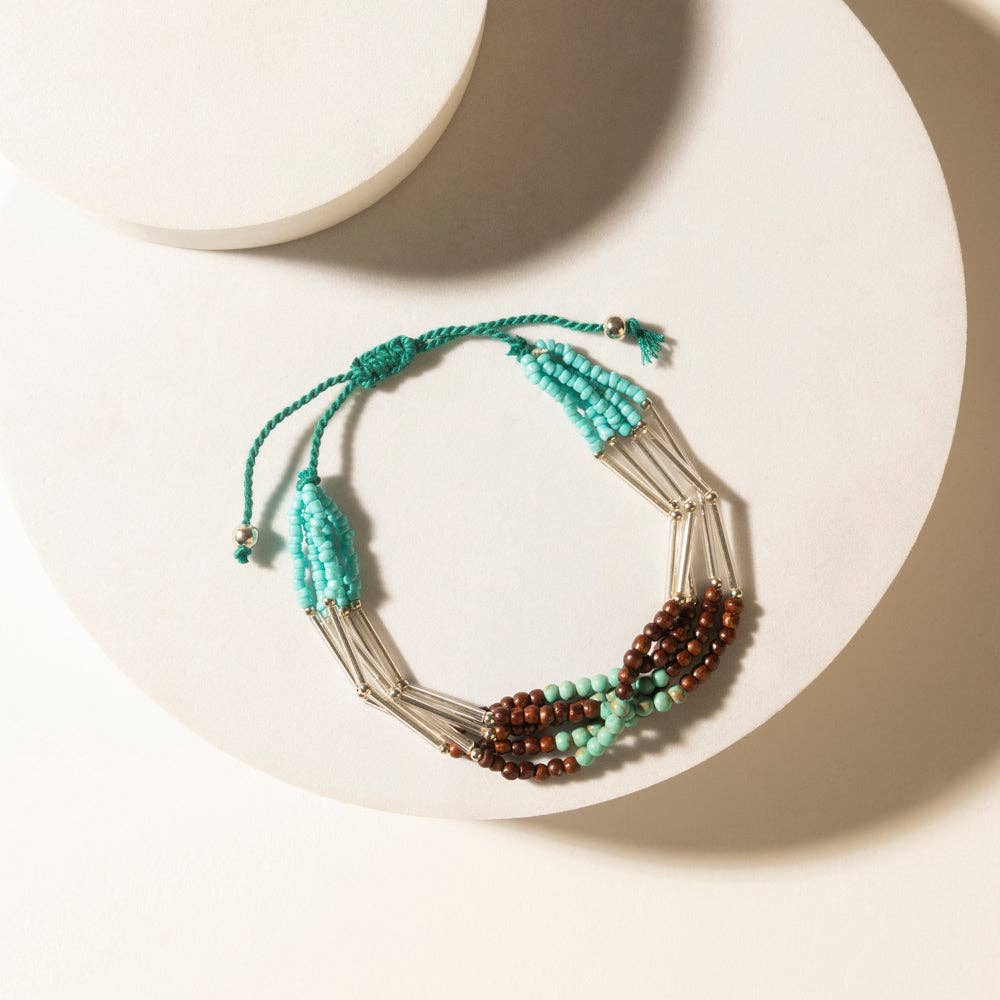 Rustler's Love Beaded Bracelet in Rover Mesa: Rover Mesa