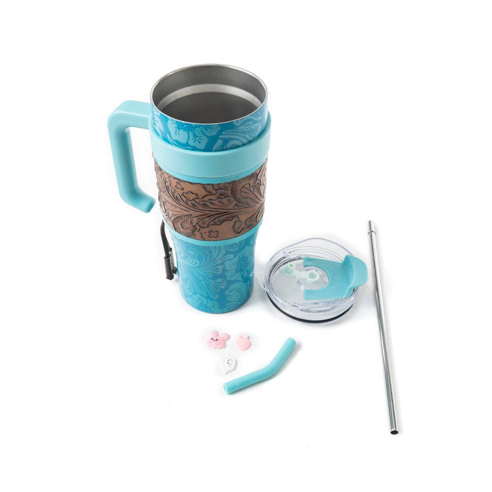 Wide Wyoming Tumbler In Blue: WITHOUT TOOLING