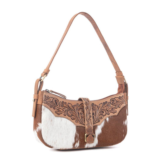 Yellowstone Timberline Handtooled Bag in Walnut Brown: Walnut Brown