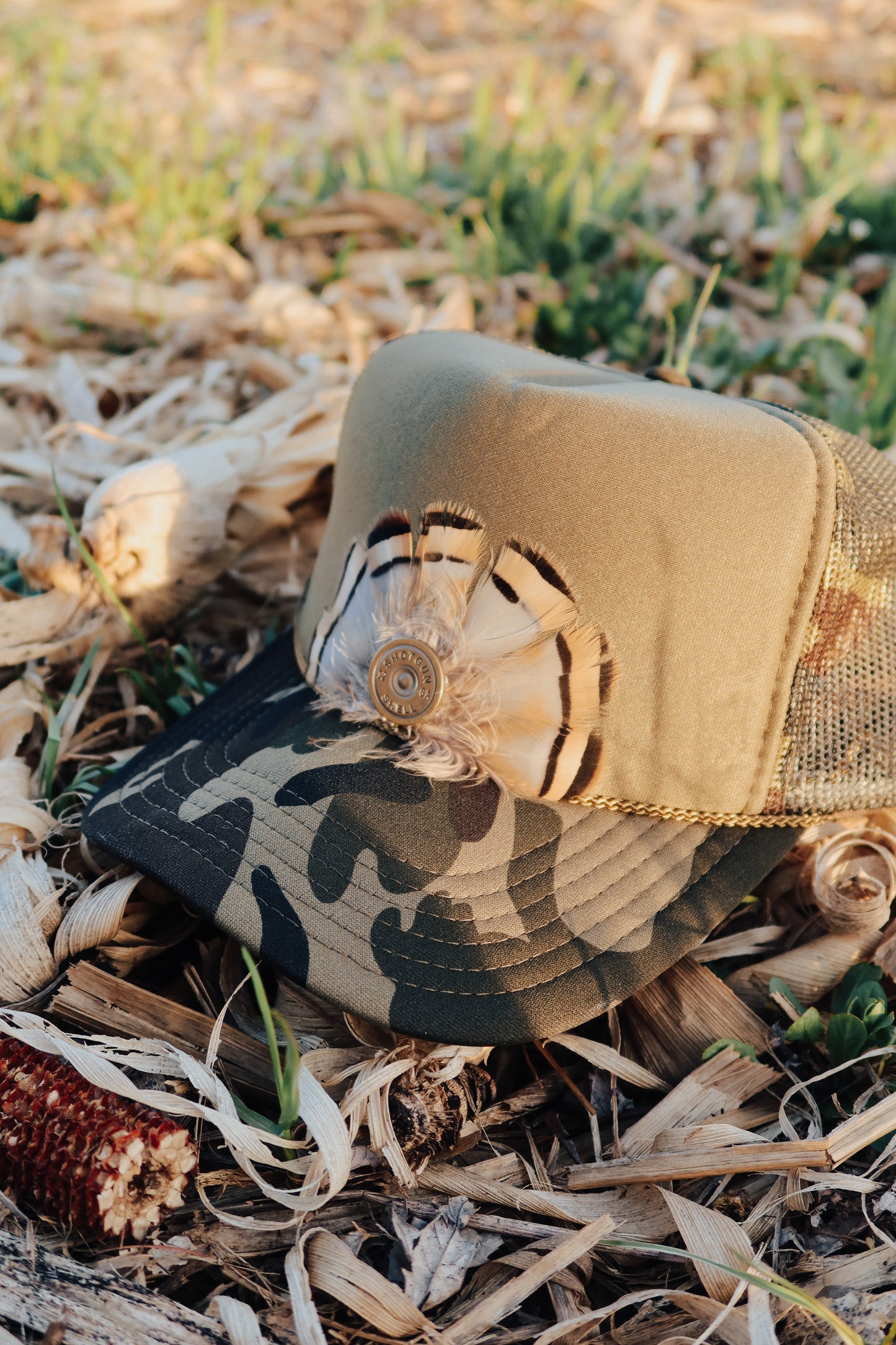 Backwoods Brass Trucker Hat