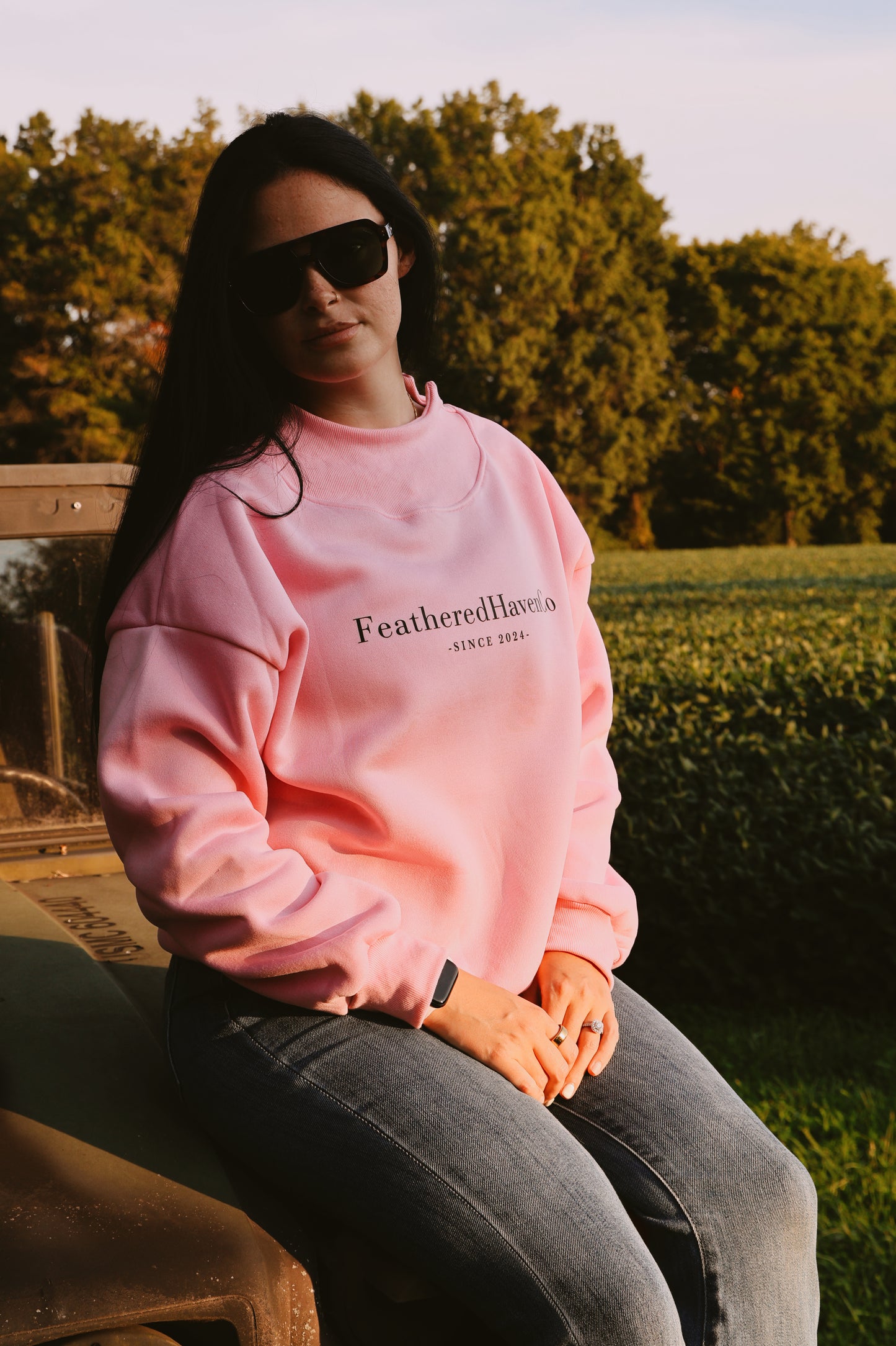 Mock neck Pink
