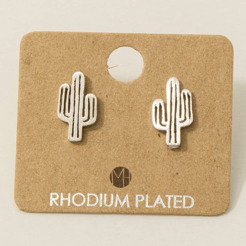 Desert Cactus Stud Earrings: G