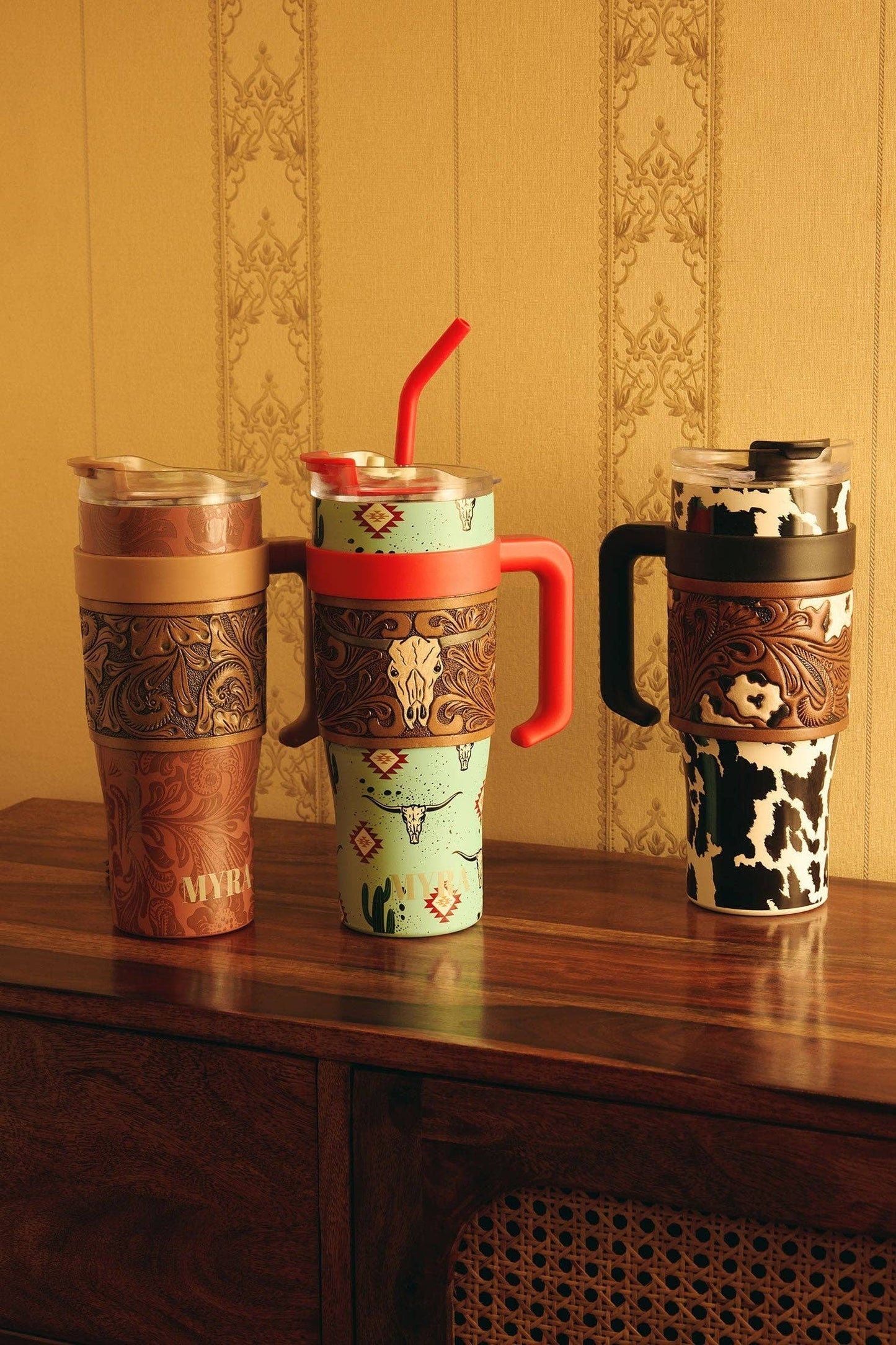 Wyoming Tumbler In Brown and White: WITH TOOLING