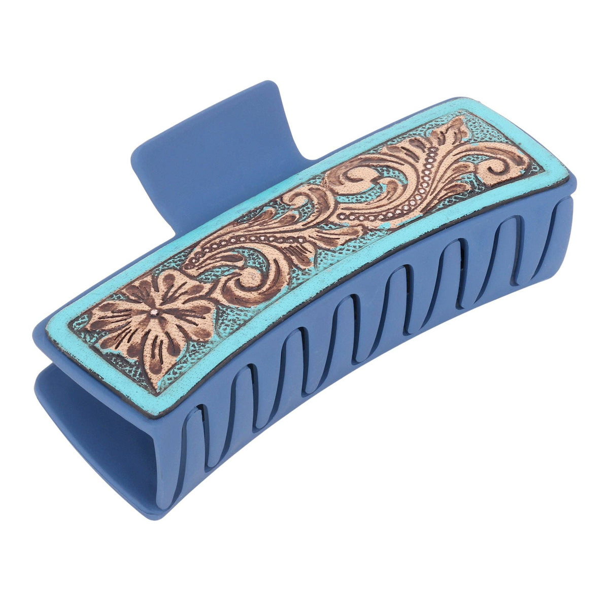 Sage Serenade Hair Comb Clip: Black & White