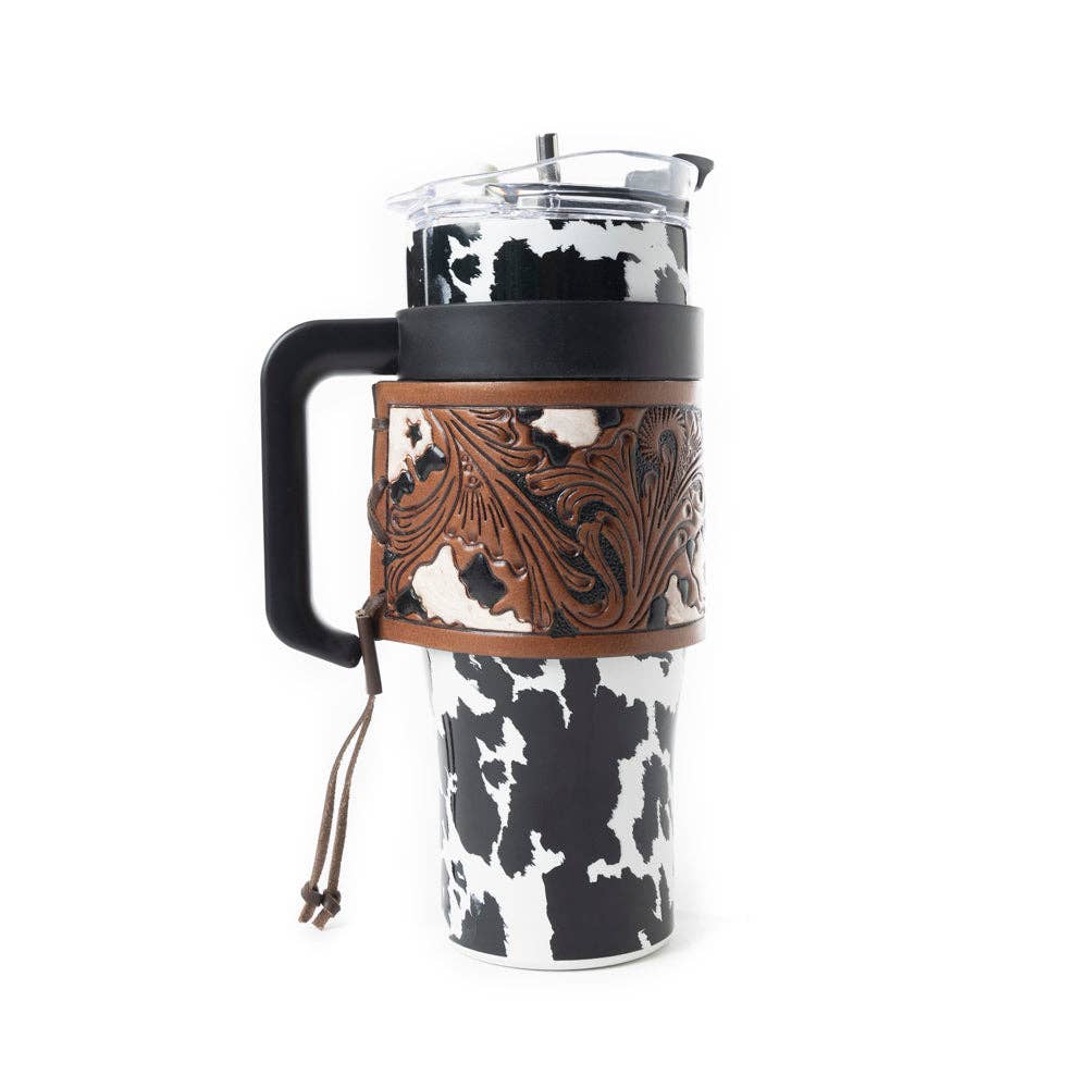 Wide Wyoming Tumbler In Black and White: WITH TOOLING