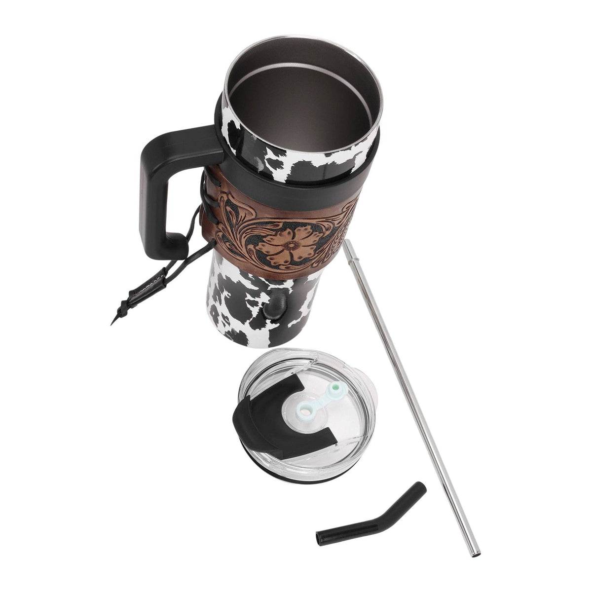 Wide Wyoming Tumbler In Black and White: WITHOUT TOOLING