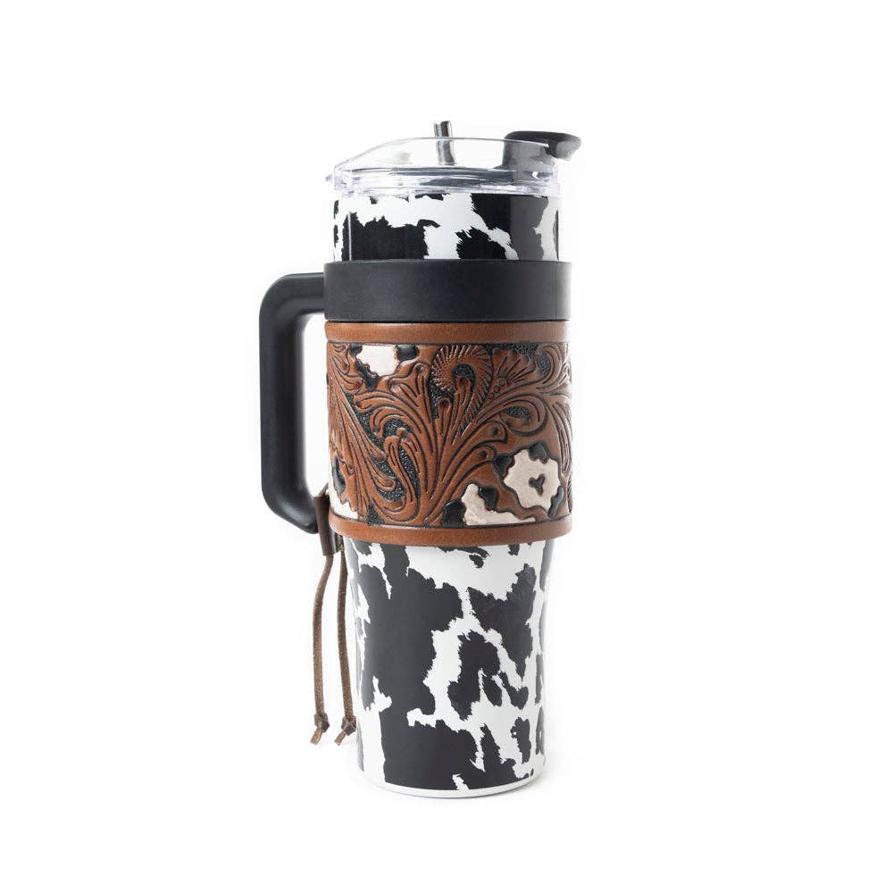 Wide Wyoming Tumbler In Black and White: WITH TOOLING
