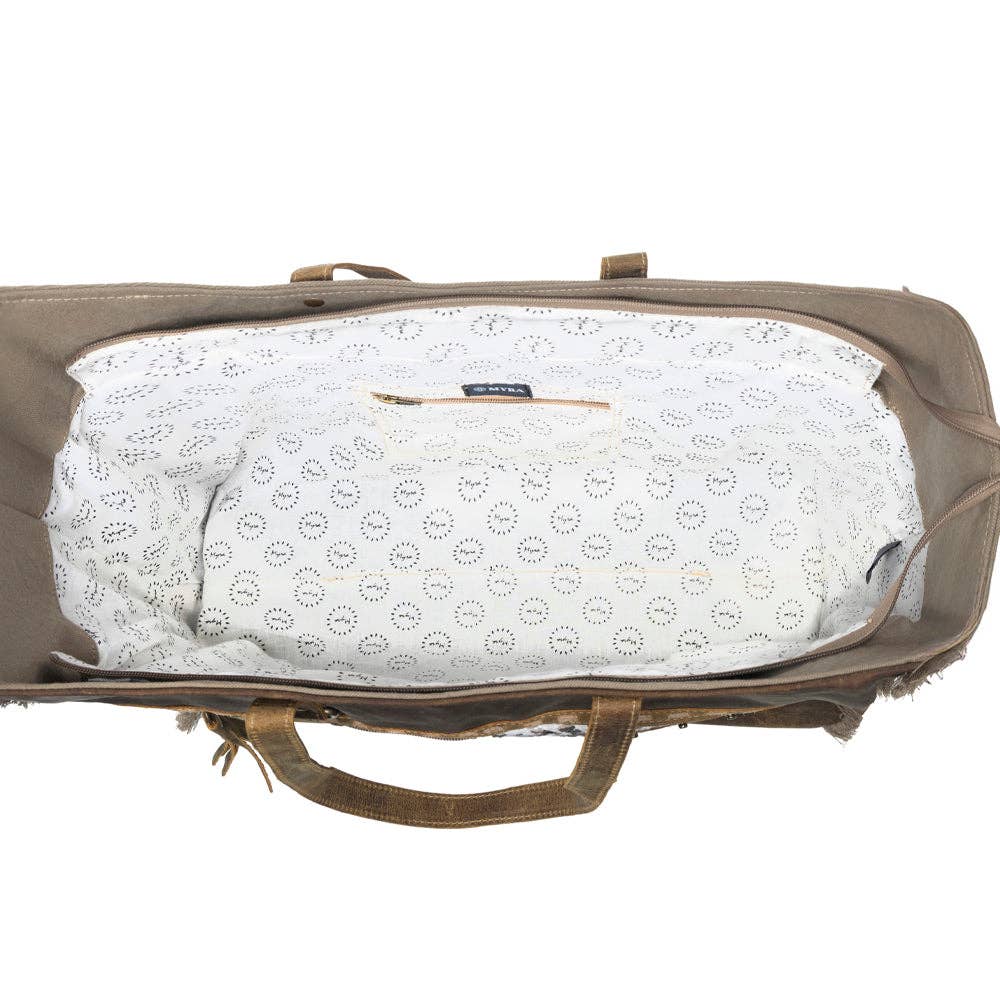 Sand Weaver Weekender Bag: Rich Chocolate & Olive Sandstone